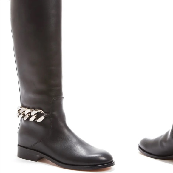 Authentic Givenchy Laura silver chain tall boots - Picture 8 of 8
